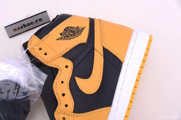 Retro OG High Jordan Black 1 Air 555088-701 Pollen 0103